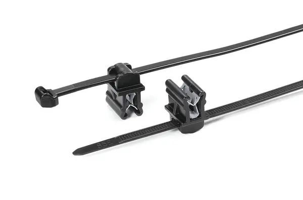 Produktfoto 1 von HellermannTyton EdgeClip Nylon 6.6 Kabelbinder Schwarz 4.6mm x 150 mm