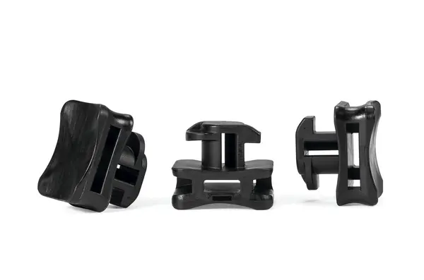 Produktfoto 1 von HellermannTyton Profilschiene ACFM Befestigungssockel, Nylon 6.6 Schwarz 17.5 mm x 8 mm Kabelbinder x 22.5mm