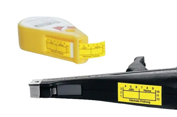Produktfoto 1 von HellermannTyton QNPRUEFYPH Etikett Schwarz auf Gelb