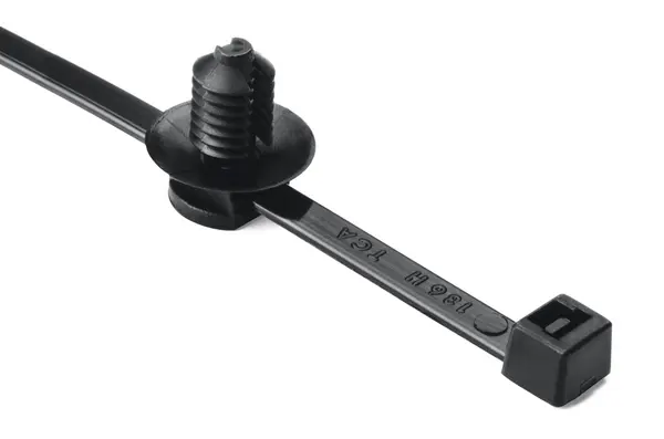 Produktfoto 1 von HellermannTyton Nylon 6.6 Kabelbinder Schwarz 4.6 mm x 202 mm