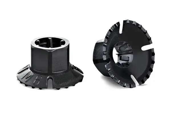 Produktfoto 1 von HellermannTyton Bolzen schweißen KM Befestigungssockel, Schlagzäh modifiziert, Nylon 6.6 Schwarz x 6 mm Kabelbinder x