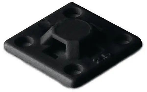 Produktfoto 1 von HellermannTyton MB Befestigungssockel Schwarz 13 mm x 2.7 mm Kabelbinder x 13mm
