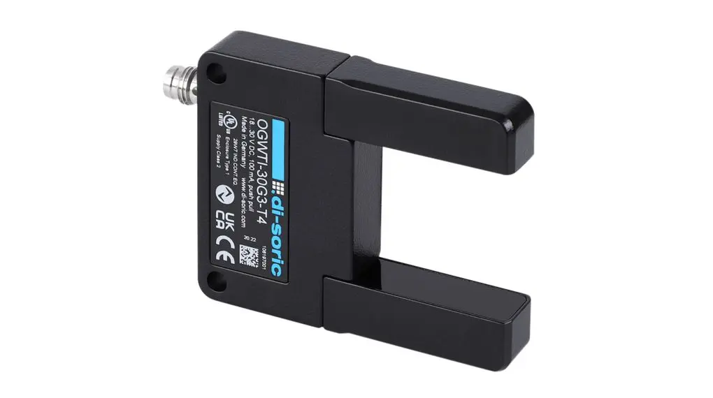 Produktfoto 1 von Di-Soric Rahmen Infrarotsensor, Optische Erkennung, Bereich 30 x 30 mm, Push-Pull Ausgang, 4-polig, Stecker, M8