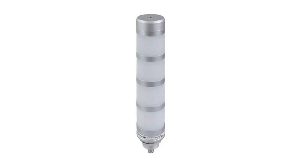Produktfoto 1 von Di-Soric SBT LED Signalturm Summer 4-stufig Linse Orange, Blau, Grün, Rot, Weiß, Gelb 30V Blinkend, Filament/Warnsummer,