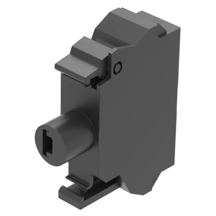 EAO Series 45 Drucktaster-Kontaktblock Beleuchtungseinheit Gelb beleuchtet 24V Federanschlussklemme
