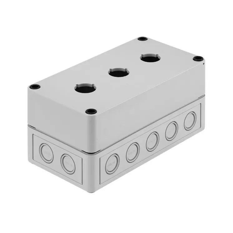 Produktfoto 1 von EAO 704.9; Universalgehäuse; Kunststoff; Grau IP66 Breite 81 mm Höhe 94 mm