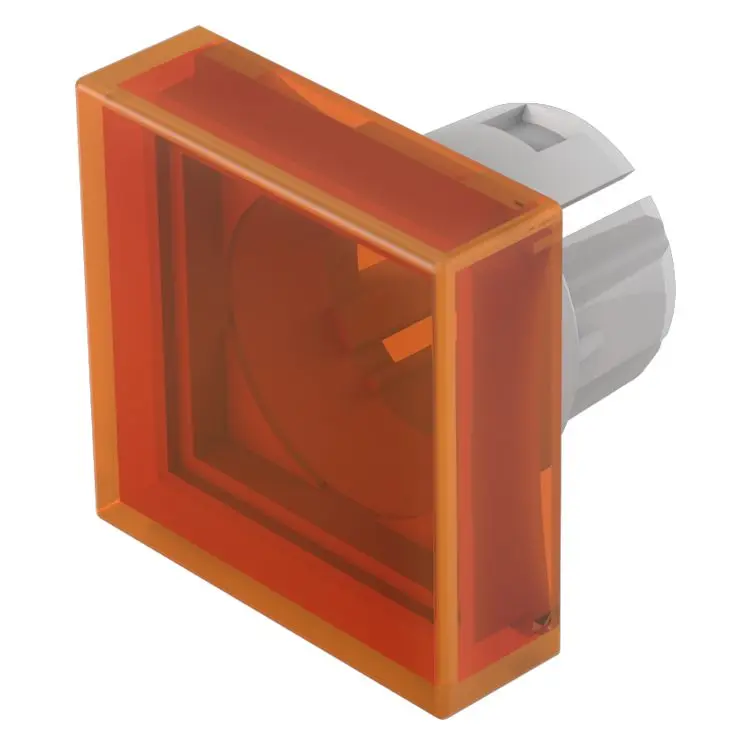 Produktfoto 1 von EAO Lampenlinse, Orange, Vierkant, L.=15.3 mm