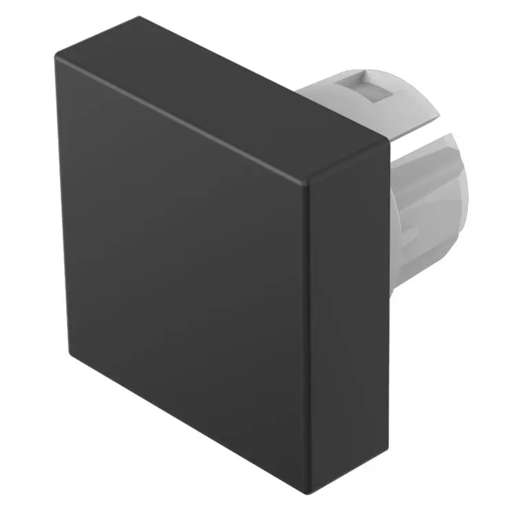 Produktfoto 1 von EAO Lampenlinse, Grau, Vierkant, L.=15.3 mm