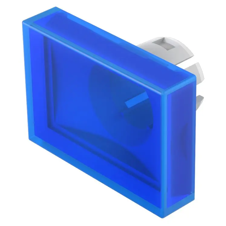 Produktfoto 1 von EAO Lampenlinse, Blau, Rechteckig, L.=21.5 mm