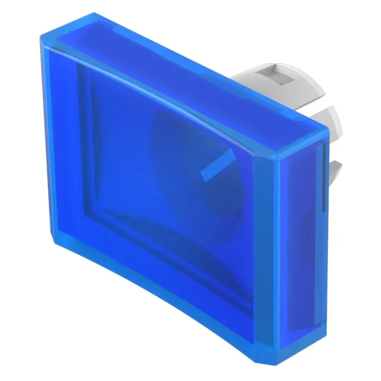 Produktfoto 1 von EAO Lampenlinse, Blau, Rechteckig, L.=21.5 mm