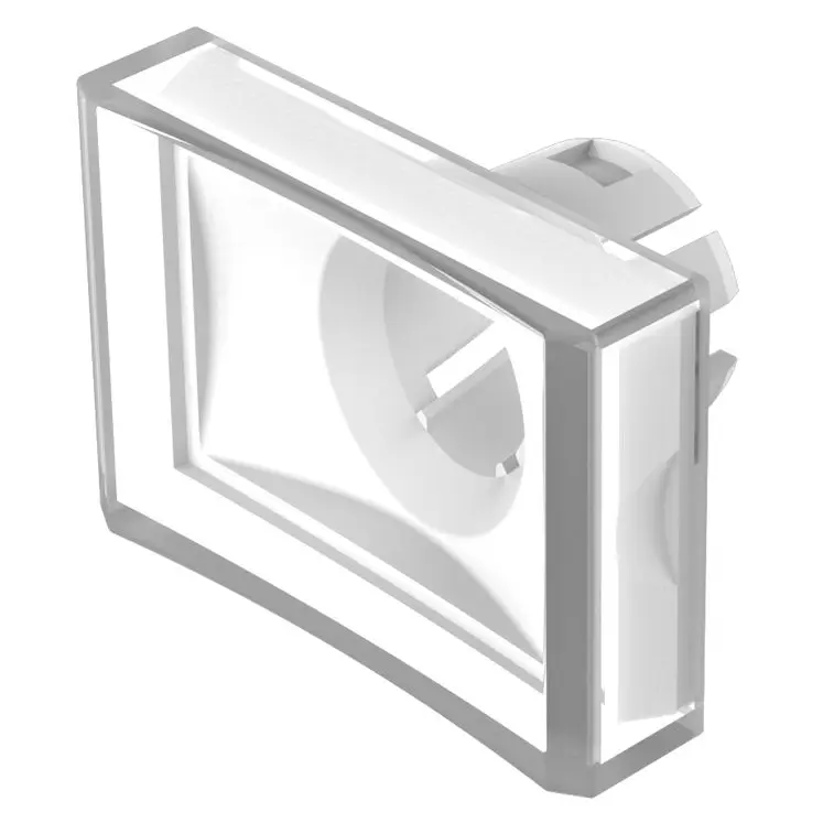 Produktfoto 1 von EAO Lampenlinse, Klar, Rechteckig, L.=21.5 mm