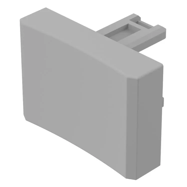EAO Lampenlinse, Grau, Rechteckig, L.=21.5 mm