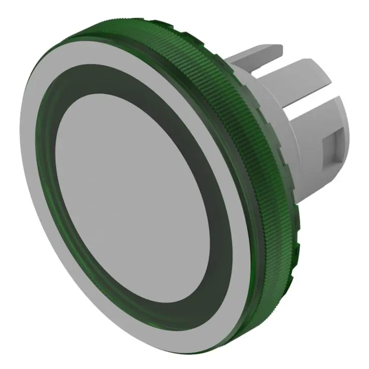 Produktfoto 1 von EAO Lampenlinse, Grün ø 19.7 mm, Rund