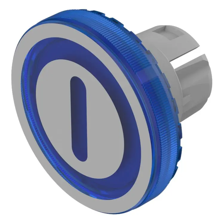 Produktfoto 1 von EAO Lampenlinse, Blau ø 19.7 mm, Rund