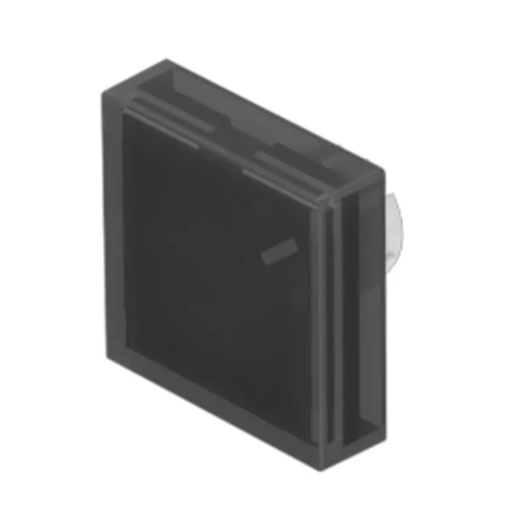 Produktfoto 1 von EAO Lampenlinse, Schwarz, Vierkant, L.=18 mm