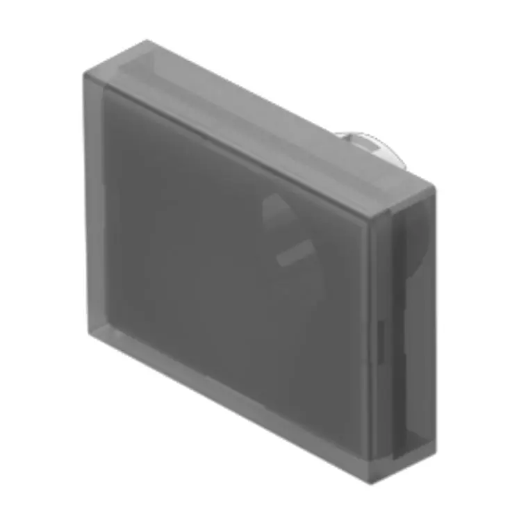 Produktfoto 1 von EAO Lampenlinse, Schwarz, Rechteckig, L.=24 mm