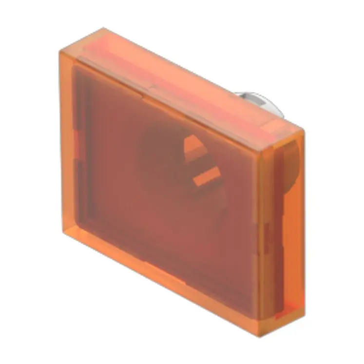 Produktfoto 1 von EAO Lampenlinse, Orange, Rechteckig, L.=24 mm