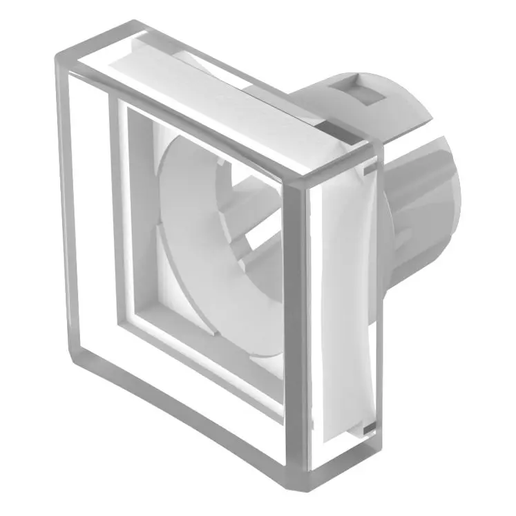 Produktfoto 1 von EAO Lampenlinse, Klar, Vierkant, L.=15.3 mm