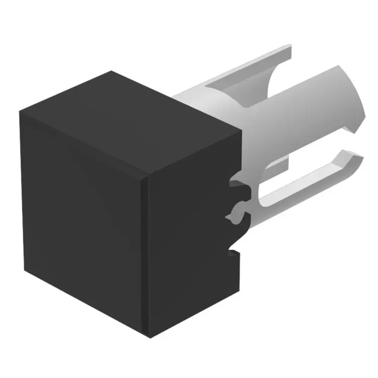 Produktfoto 1 von EAO Lampenlinse, Schwarz, Vierkant, L.=7.3 mm