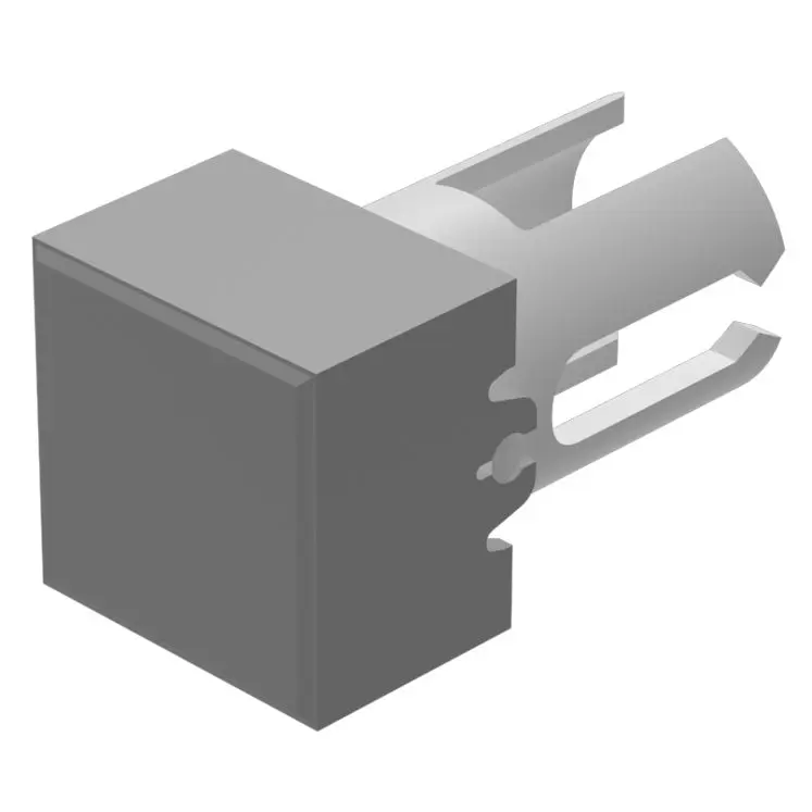 Produktfoto 1 von EAO Lampenlinse, Grau, Vierkant, L.=7.3 mm