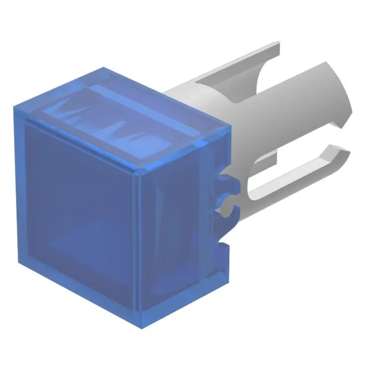 Produktfoto 1 von EAO Lampenlinse, Blau, Vierkant, L.=7.3 mm