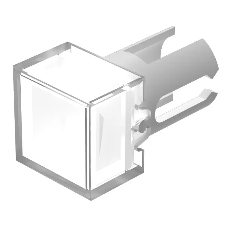 Produktfoto 1 von EAO Lampenlinse, Klar, Vierkant, L.=7.3 mm