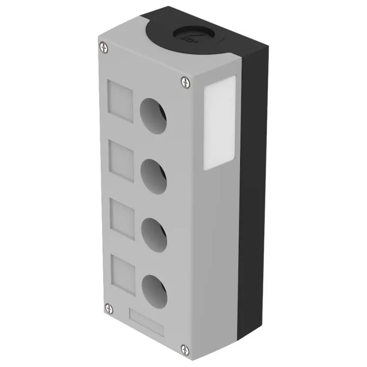 Produktfoto 1 von EAO 45-46; Universalgehäuse; Kunststoff; Grau IP69K, IP67 Breite 64 mm Höhe 85 mm