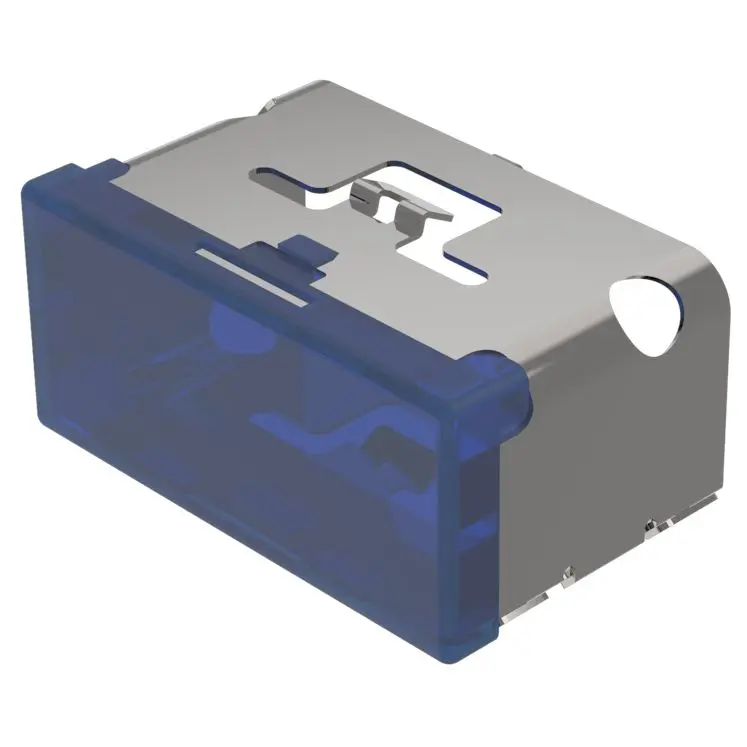 Produktfoto 1 von EAO Lampenlinse, Blau, Rechteckig, L.=38 mm