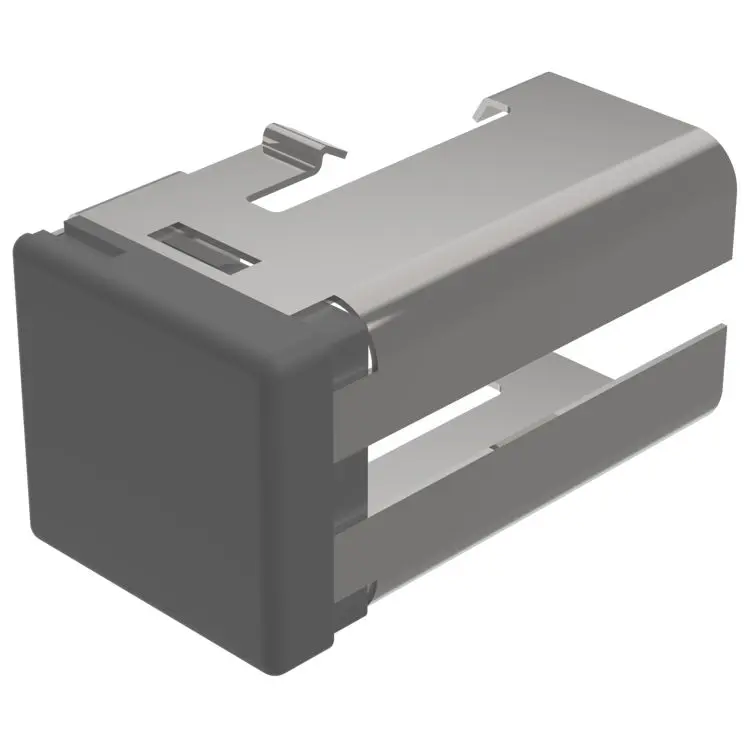 EAO Lampenlinse, Grau, Rechteckig, L.=19 mm