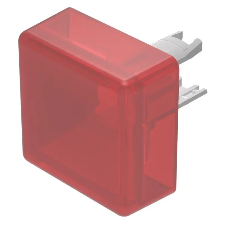 Produktfoto 1 von EAO Lampenlinse, Rot, Vierkant, L.=13.8 mm