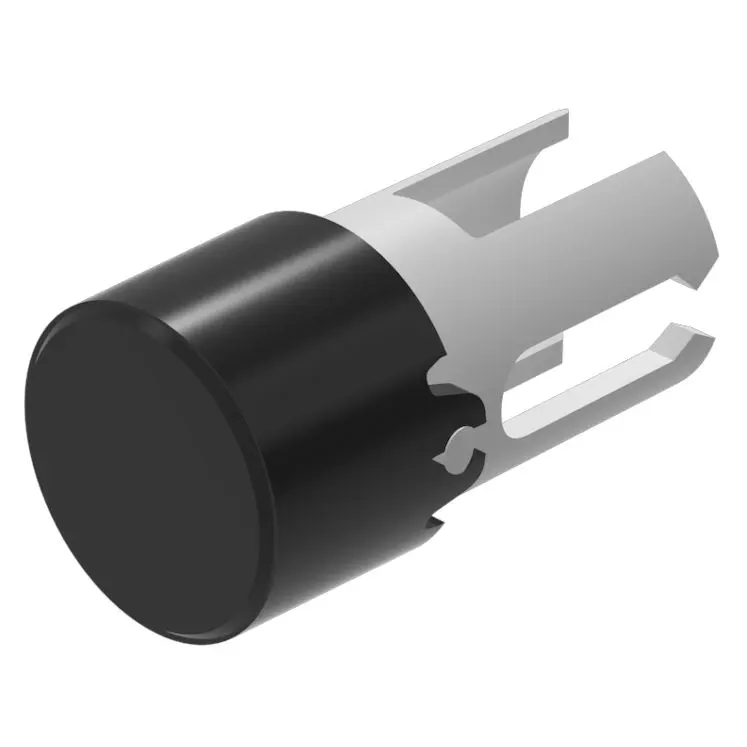 Produktfoto 1 von EAO Lampenlinse, Schwarz ø 7.3 mm, Rund