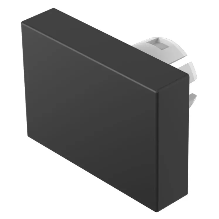 Produktfoto 1 von EAO Lampenlinse, Schwarz, Rechteckig, L.=21.5 mm