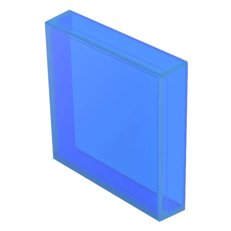 Produktfoto 1 von EAO Lampenlinse, Blau, Vierkant, L.=24.4 mm