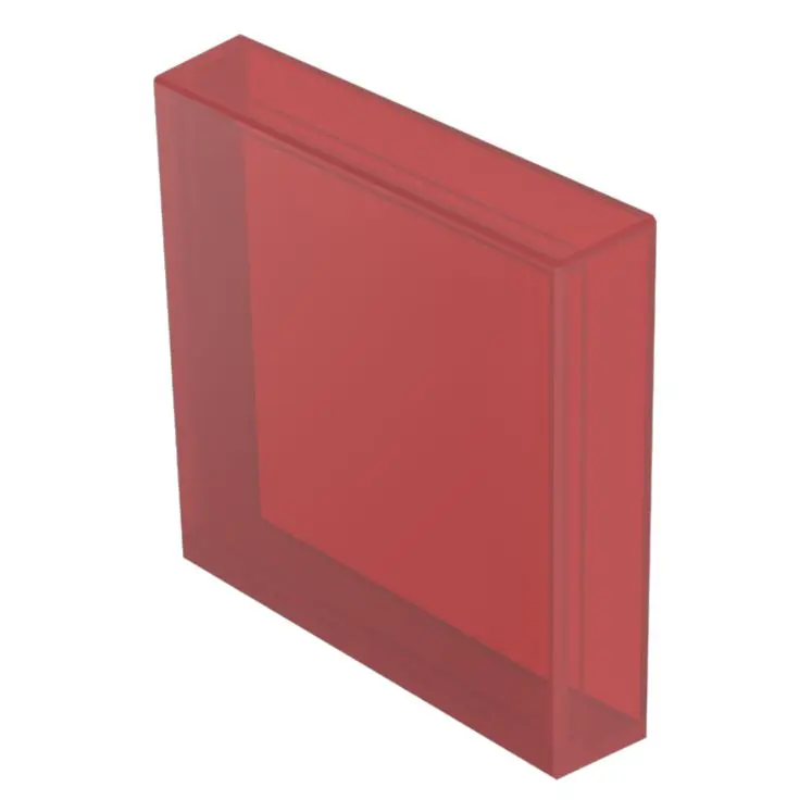 Produktfoto 1 von EAO Lampenlinse, Rot, Vierkant, L.=24.4 mm