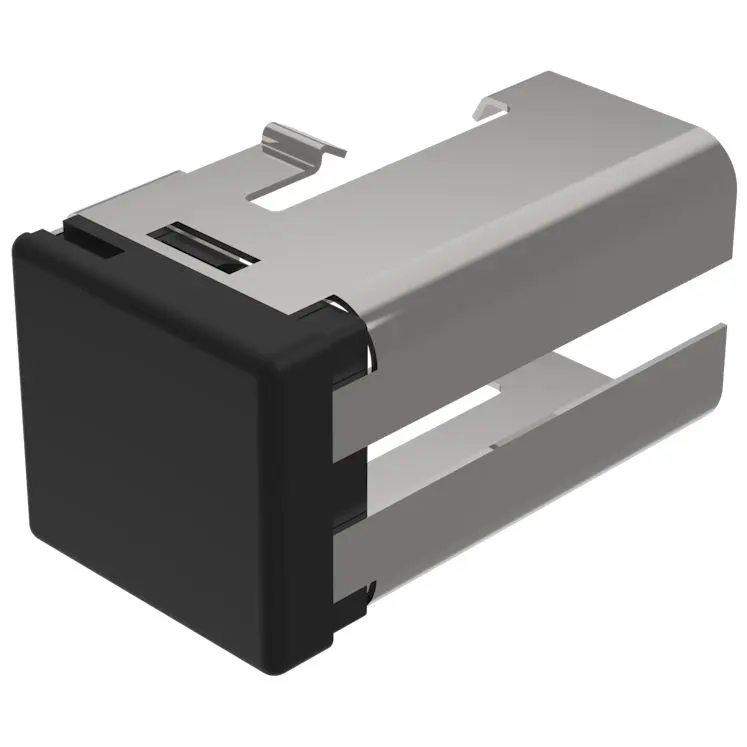 Produktfoto 1 von EAO Lampenlinse, Schwarz, Rechteckig, L.=19 mm