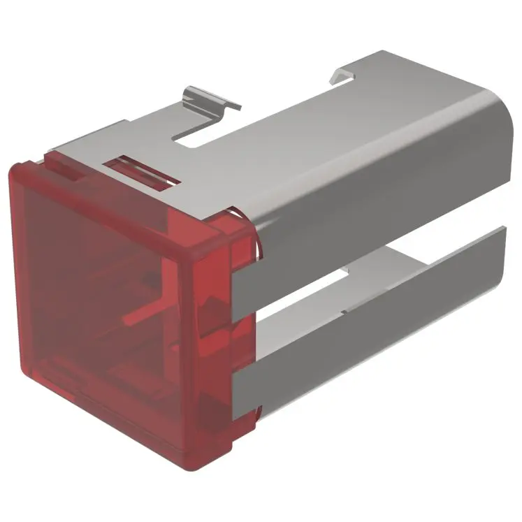 Produktfoto 1 von EAO Lampenlinse, Rot, Rechteckig, L.=19 mm