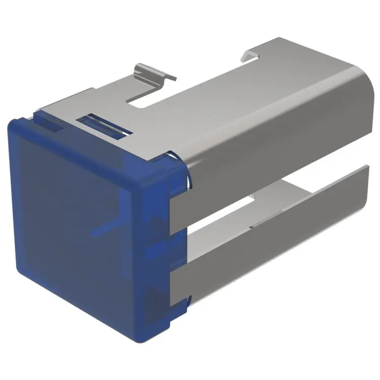 Produktfoto 1 von EAO Lampenlinse, Blau, Rechteckig, L.=19 mm