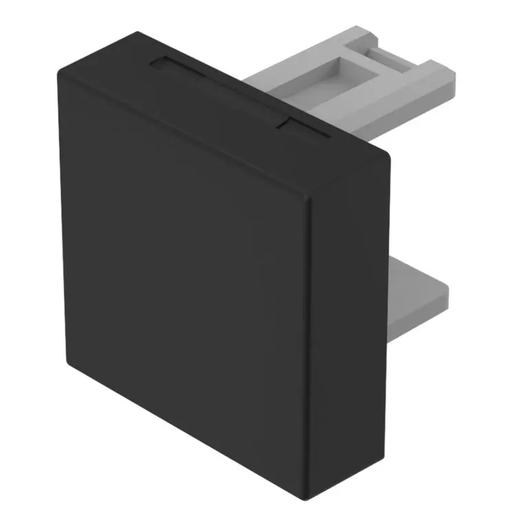 Produktfoto 1 von EAO Lampenlinse, Schwarz, Vierkant, L.=15.3 mm