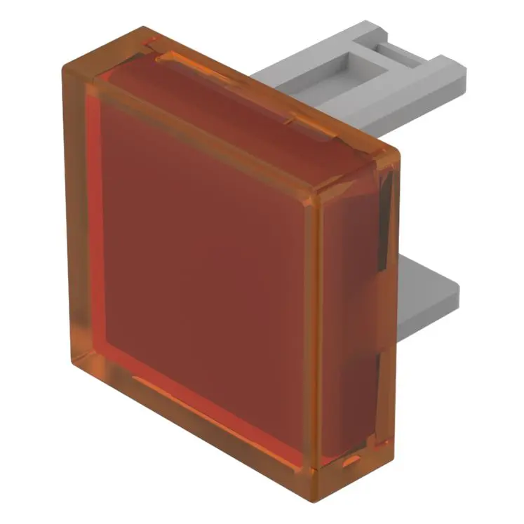 Produktfoto 1 von EAO Lampenlinse, Orange, Vierkant, L.=15.3 mm