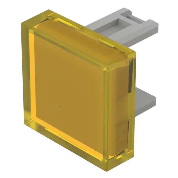 EAO Lampenlinse, Gelb, Vierkant, L.=15.3 mm