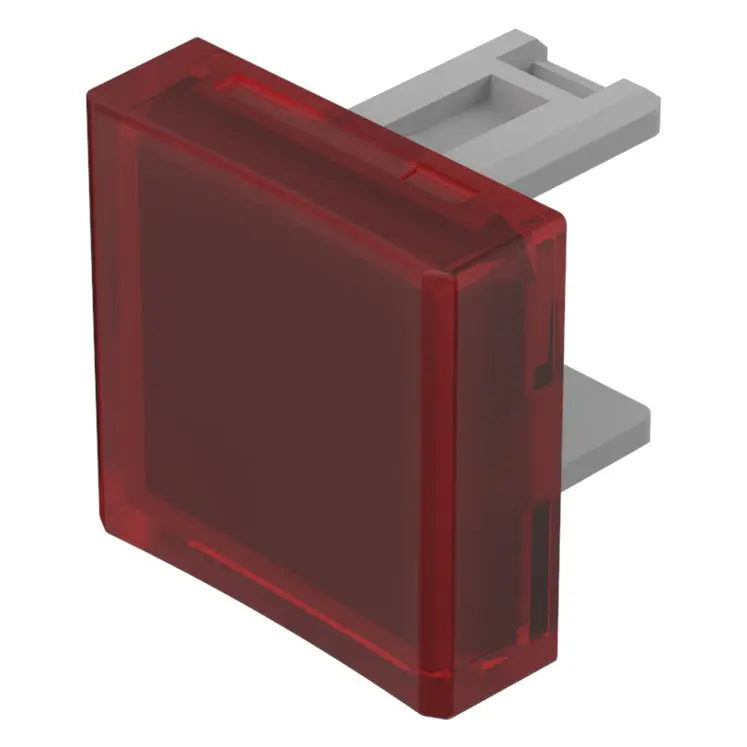 Produktfoto 1 von EAO Lampenlinse, Rot, Vierkant, L.=15.3 mm