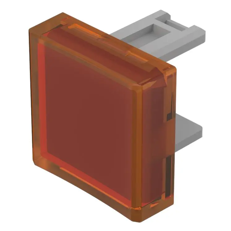 Produktfoto 1 von EAO Lampenlinse, Orange, Vierkant, L.=15.3 mm