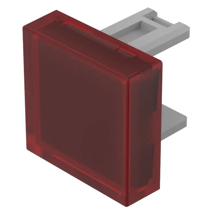 Produktfoto 1 von EAO Lampenlinse, Rot, Vierkant, L.=15.3 mm