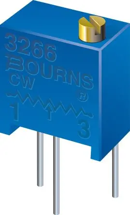 Produktfoto 1 von Bourns 3266 12-Gang Oberfläche Trimm-Potentiometer, 50 Ω, 10 %, 0.25 W, Lötbeschichtet