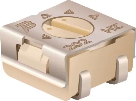 Produktfoto 1 von Bourns 3314 1-Gang Oberfläche Trimm-Potentiometer, Seitliche Einstellung, 10000 Ω, 20 %, 0.25 W, L. 4 mm
