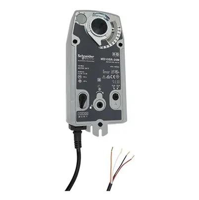 Produktfoto 1 von Schneider Electric 2 m² Drosselklappenantrieb, 1 Nm Zur Verwend. mit Belüftungssystem Hilfsschalter integriert,
