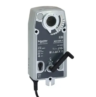 Produktfoto 1 von Schneider Electric MD10SR Drosselklappenantrieb 2 m², 1 Nm Zur Verwend. mit Belüftungssystem, Ein-/Aus-Schalter, 6 W,