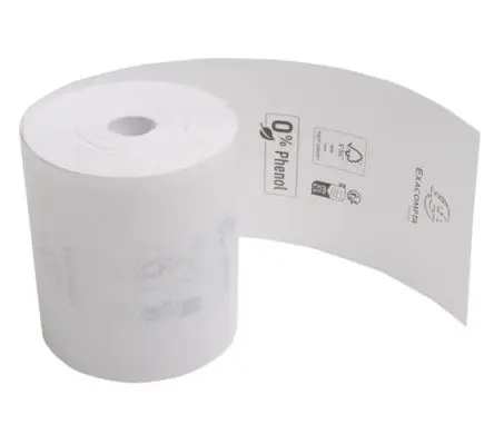 Produktfoto 1 von Exacompta Thermopapier glatt für Thermodrucker aller Marken – Rollenformat: 80 mm Breite x 72 mm Durchmesser 80 x 72 mm