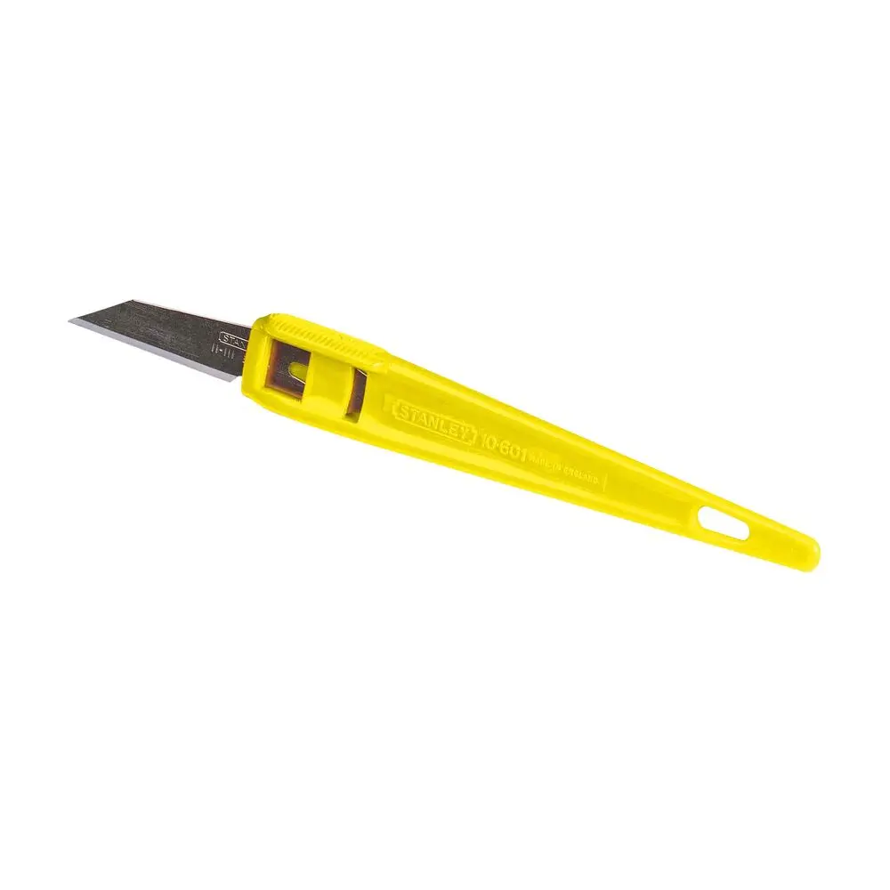 Produktfoto 1 von Stanley Messerklinge Bastelmesser Kunststoff Standard mit 50 Klingen 60 mm Kunststoff-Griff 140 mm