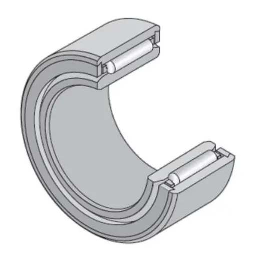Produktfoto 1 von NTN Nadellager 1-reihig Bearbeiteter Ring, Nadellager Kohlenstoffreicher Chromstahl 6 kN CN 17000rpm NK12/16+1R9X12X16 /